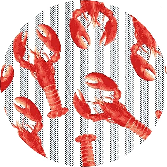 Andreas Silicone JO-305 Non-Slip 6.25" Jar Opener, Easy Lid Opener, Made with Silicone and Fabric, Dishwasher Safe, Garlic Peeler, Maine Lobster, 6.25 inch