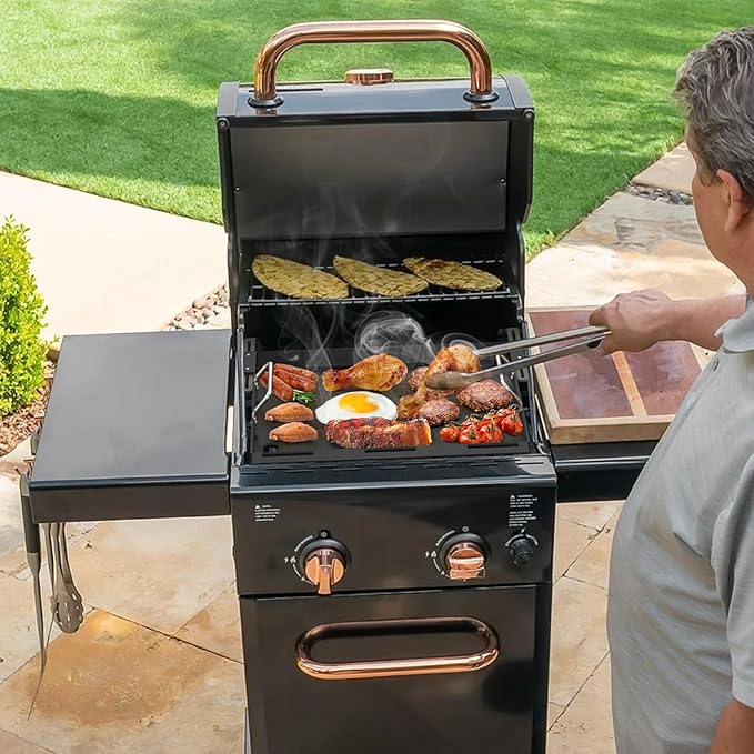 Stanbroil Full Size Griddle Insert for Most 2-Burner Gas Grill, Universal Flat Top Griddle for Weber, Royal Gourmet, Napoleon, Char-Broil, Cuisinart, Nexgrill, Dyna-Glo, Monument Grills and More