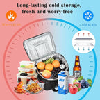 Tirrinia Large Insulated Cooler Bag - Outdoor Leakproof Cooler Box for Women & Men - Portable Freezer Bag with Adjustable Shoulder Strap for Camping, Picnic, Golf, Beach