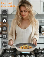 8 Inch Nonstick Ceramic Frying Pan Healthy Frying Pan Even Heat Distribution Skillet Dishwasher Safe Pan Induction Compatible Ceramic Pan PFOA Free