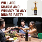 Silicone Wine Stopper/Fun Sombrero shaped cap seals bottle and keeps wine fresh/Cute Wine Accessories/ Kitchen Gadgets/el Corko Bottle Stopper by Monkey Business