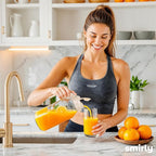 SMIRLY 64 oz Mason Jar Pitcher,Glass Pitcher with Wide Mouth,Water Jug with Double Leak Proof Lid for Iced Coffee,Hot Water,Breast Milk