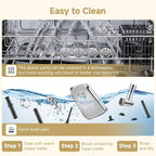 AAOBOSI Meat Grinder Electric, [3000W Max] Meat Grinder Heavy Duty with 2 Stainless Steel Blades & 4 Grinding Plates, Sausage Maker & Kibbe Kit for Home Kitchen Using