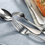 Cangshan RAIN Series Stainless Flatware Set, Window Box, Matte Finish Handle (47-Piece), 504999