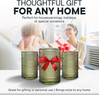 15 OZ Hobnail Drinking Glasses Set of 12 - Vintage Embossed Glassware, Textured Tumblers for Water, Beer, Cocktails & Whiskey – Includes Straws and Coasters – Green