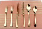 6-Piece Flatware Set,Extra Thick Heavy Duty - 18/10 Stainless Steel Cutlery Sets,High Matte Finish Rose Gold Flatware Sets Service for 1,Multipurpose Use for Home,Kitchen Utensil Sets