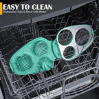 CraftyCrocodile Egg Slicer for Hard Boiled Eggs - 3 Slice Modes Egg Cutter, Heavy Duty, Stainless Steel Dicer - Kitchen Chopper Tool for Strawberry, Mushroom, Grape, Cherry Tomato - Mint Green