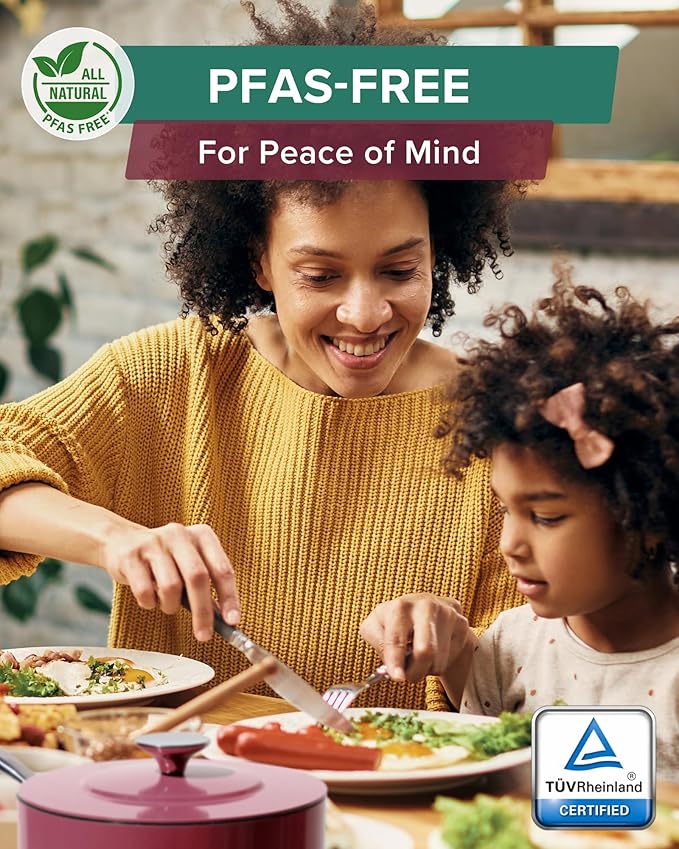 Nuwave Lux 13-Piece Premium Cookware Collection, Healthy G10 Duralon Blue Ceramic Nonstick, Ultra Durable, PFAS-Free, Lightweight & Works on All Cooktops