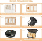 Electric Mini Pocket Pie Maker Machine with Crust Cutter, Pocket Pie Iron Press with Non Stick Surface, Ideal for Hot Chicken Pockets Pizza Pockets Grilled Cheese Sandwiches and More