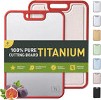 2 in 1 Pure Titanium Cutting Boards for Kitchen Chopping Board Butcher Block Kitchen Gadgets Seller 2025 First Apartment Essentials New Home Must Haves Things Stuff House Decor Housewarming Gifts