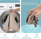 Cloth Placemats Set of 8 - Double Thickened Easy to Clean Linen Style Fabric Placemats - Machine Washable Placemats - Heat Resistant Non-Slip Table Mats (Natural Linen, 8)