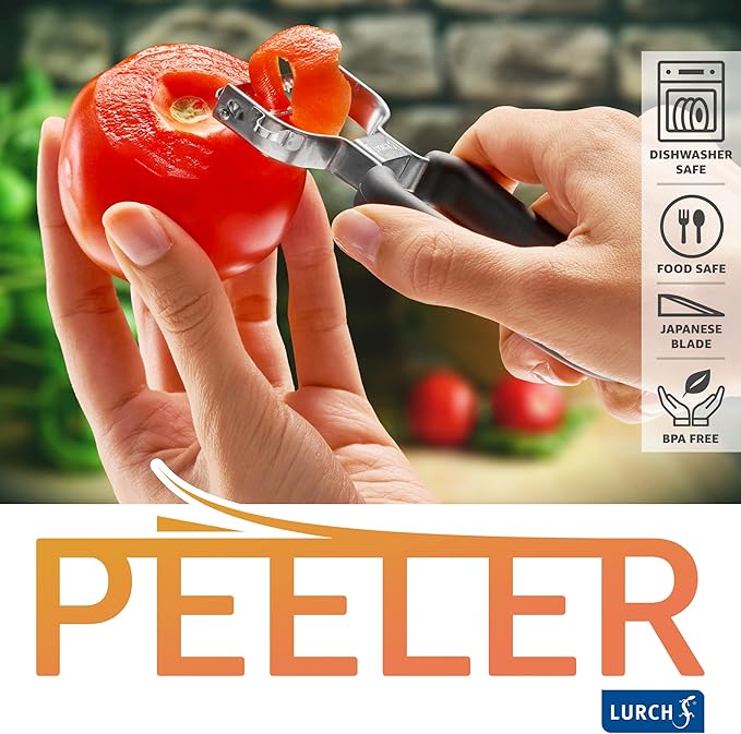 Lurch Germany Super Y Peeler 5.1 x 2.3 Inches / 13 cm x 6 cm - Black
