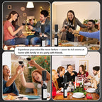 Wine Aerator Electric Decanter – Automatic Wine Dispenser & Pourer with Type-C Rechargeable Battery, Instant Aeration Wine Accessories for Red & White Wine, Christmas Gift for Wine Lovers