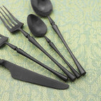 Gugrida Unique & Beautiful Flatware Set - 20 Piece Iridescent Silverware Sets | 18/10 Stainless Steel Reusable Cutlery Set | Black Utensils Service For 4 with Dessert Fork, Knife, Spoon, Dinner Fork