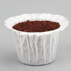 100 Count Disposable Coffee Paper Filters Compatible with Keurig Single Serve 1.0 and 2.0, Fits All Brands Reusable K Cup Filters
