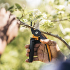 Fiskars Pruning Shears, PowerGear2 Technology Multiplies Power, Rolling Handle for Ease of Use, 3/4-Inch Cut Capacity Bypass Pruner, UltraBlade Coating and SoftGrip, Garden and Yard Tools