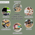 INFINITY EL Disposable Aluminum Foil Pans 25 Pack | Half Pan Extra 12.5" x 10.5" x 4" Deep Disposable Baking Pan | Heavy Duty Aluminum Foil Pan for Roasting Turkey, Lasagna, Thanksgiving, Christmas