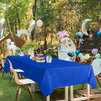 sancua Royal Blue Tablecloth for 8 Foot Rectangle Tables, 6 Pack - 60x120 Inch - Washable Fabric Table Cloth, Reusable Polyester Table Covers for Wedding Party, Banquet, Independence Day, July 4th