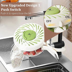 2 Pcs Multi Purpose Drain Basket with Lid, Collapsible Handle 2 in 1 Draining and Preservation Basket, Fruit Washing Bowl with Strainer, Colander for Suitable for Wash Berry, Vegetables