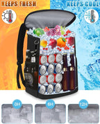 Cooler Backpack Insulated Leakproof Waterproof Backpack Cooler Bag 30/45 Cans, Large Capacity Lightweight Travel Camping Beach Backpack Cooler Ice Chest for Men and Women