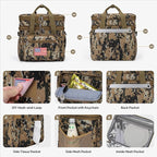 Maelstrom Tactical Lunch Box for Men, 23L Insulated Lunch Bag, Expandable Double Deck Cooler Bag, Lightweight Leakproof Tote Bag With Side Tissue Pocket, Suit For Men and Women, Camouflage