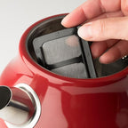 Haden Dorset 1.7 Liter Stainless Steel Electric Kettle, Hot Water Kettle with 360-Degree Base and Auto Shutoff, Rectory Red