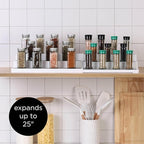 SIMPLEMADE 3-Tier Spice Rack Organizer - Versatile Storage Shelf for Kitchen, Bathroom, Bedroom & Office, Set of 1, White