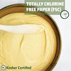 Zenlogy 10 Inch Parchment Paper Rounds (100 Sheets) - Unbleached, Pre-cut, High Heat, Round Liners - Fits 10 inch Round Cake Pans, Pizza Pans, and Air Fryer