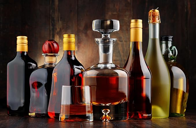 Ravenscroft Crystal | Elegant European-Made Hand-Blown Taylor Decanter w/Stopper | 100% Lead-Free Crystalline | 35 FL Oz | Gift-Boxed