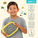 Bentgo Kids Prints Leak-Proof, 5-Compartment Bento-Style Kids Lunch Box - Ideal Portion Sizes for Ages 3-7, Durable, Drop-Proof, Dishwasher Safe, & PFAS & BPA-Free Materials (Construction Trucks)