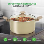 Nutrichef 54-Piece Marble Non-Stick Cookware and Bakeware Set, Professional Home Kitchen Collection with Multi-Sized Pots and Pans Set, and Heat-Resistant Tools