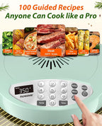 Nuwave Oven Pro Plus Air Fryer, Infra-Red Countertop, 2025 Advanced Convection, No Defrosting or Preheating, Cook Fresh or Frozen, Durable Power Dome, 100 Presets & 50 Memory, PFAS Free, Mint Green