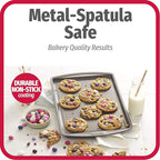 GoodCook Everyday Nonstick Carbon Steel 13” x 9” Baking Sheet Set, 3 Pack – Standard-Sized Carbon Steel Cooking Pans, Bakeware Set, Cookie Sheets for Baking, Oven Pan Set