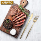 Champagne Gold Silverware Set, 60-Piece Stainless Steel Flatware set,Matte Silverware Sets Service for 12, Tableware Cutlery Satin Finish Utensils for Kitchen,Dishwasher Safe