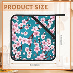 Spring Flowers Pot Holders Set of 2 Heat Resistant Potholders,Cherry Blossom Fire Oven Hot Pads for Kitchen Cooking Baking Barbecue