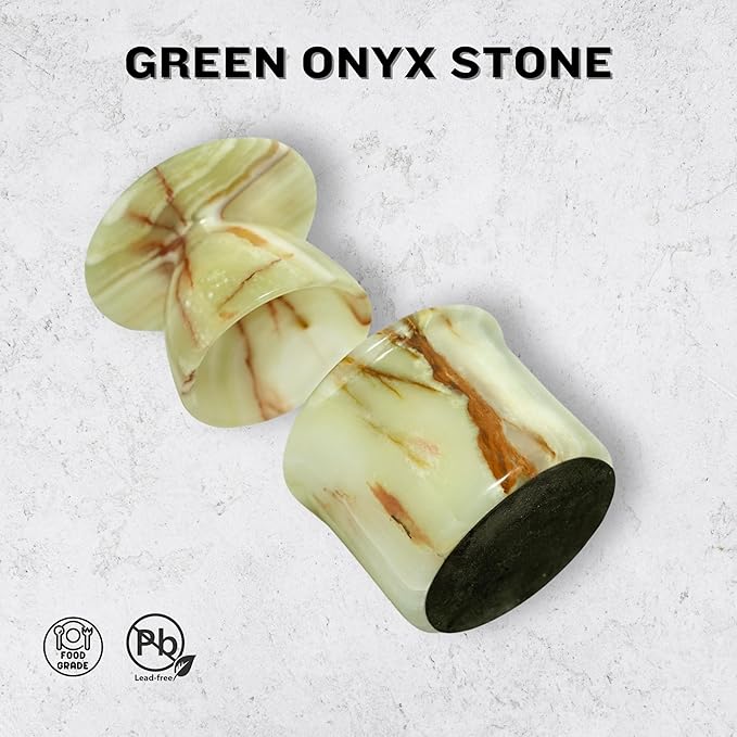 Green Onyx Butter Keeper - Round Marble Butter Dish for Countertop, 4" x 3.5" Butter Crock, Natural Green Onyx Kitchen Decor, Handle With Care