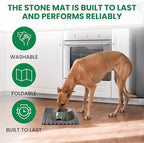 Large Stone Dish Drying Mat – Foldable Placemat Made with Diatomaceous Earth – Super Absorbent Drying Mat for Kitchen Counter – Modern Kitchen Essentials For Dishes, Bottles & More – 24"x16"