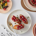 Stone lain Stella Dinner Plate 6-Piece Set, Round, Porcelain, Cream