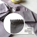 Hand Towels 100% Cotton Solid Kitchen Dish Cloths 18"x 28", Grey, Pack of 6 Decor Kitchen Hand Towel Reusuable Dish Towel for Cleaning & Drying Tea Towels Set with Hanging Loop