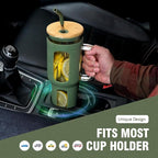 Glass Tumbler with Lid and Straw, 46 oz Iced Coffee Cup with Handle, Large Water Bottles with Silicone Sleeve, Glass Cup with Straws - Pearl Straw & Drinking Straw BPA Free-Olive