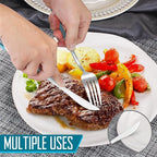 Gradient Blue Silverware Set, 20 Piece Stainless Steel Flatware Set, Kitchen Utensil Set include Knife/Fork/Spoon,Cutlery Service for 4,Mirror Polished