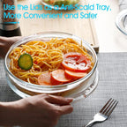 Mini-1 Liter Glass Casserole Dish With Lid, Round Oven Safe Glass Bakeware with Handles