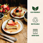 Zenlogy 6 Inch Parchment Paper Rounds (100 Sheets) - Unbleached, Pre-cut, High Heat, Round Liners - Fits 6 inch Small Round Cake Pans or Great for Lining, Freezing and Storing, and Separating