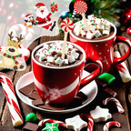 360 Pcs Christmas Candy Wooden Coffee Stirrer Disposable Wooden Cocktail Drink Stirrers Christmas Stir Sticks Beverage Mixer for Coffee Milk Cocktail Tea Hot Drinks Party Supplies(Cute)