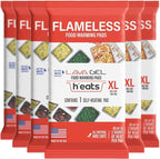 Flameless Food Warming Pads (6 Pack) - Food Warmers for Parties Buffet Disposable - Party Buffet Servers and Warmers for Full Size Pans - Heating Pads for Chafing Dish- Must-Have Catering Supplies