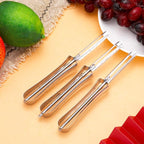 Mudder 10 Pieces Stainless Steel Fruit Vegetable Rotary Peeler Carrots Potatoes Peeling Tools for Home and Kitchen