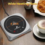 Electric Mug Warmer for Desk, KitchenBoss Coffee & Beverages Cup Warmers with 4 Hours Auto Shut-Off, Smart Candle Warmer - Ideal Gifts for Coffee Lover