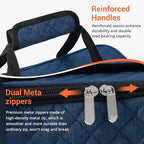 Lunch Bag - Large Insulated Casserole Carrier, Reusable Lunch Box for Men/Women, Insulated Lunch Bag Leakproof Lunchbox for Men Adults Work Picnic Hiking Beach(Navy Blue) 17.12" x 11.42"