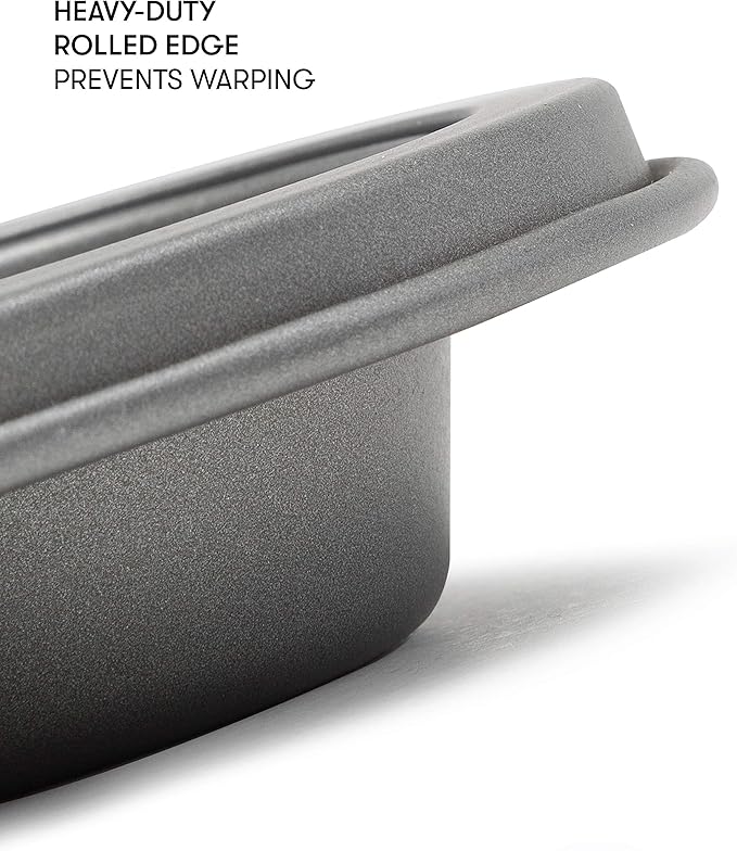 Cooking Light Carbon Steel Mini Muffin Pan Gray | Non-Stick | Heavy Duty | 24-Cup | Pack of 6