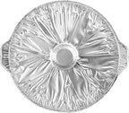 Foil Lux 5.6 Quart Pans And Lids, 100 Disposable Pots With Lids - Oven-Ready, Stove Compatible, Aluminum Foil Baking Pans, Freezable, For Outdoor Camping, Vacation, Picnic, And More - Restaurantware